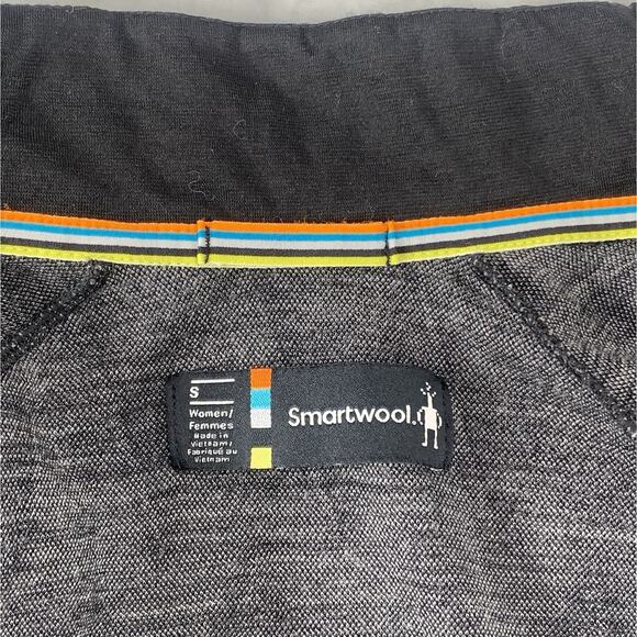 SMARTWOOL Smartloft 60 Jacket Women S Black Geometric Merino Wool SW014074 EUC - Picture 9 of 12